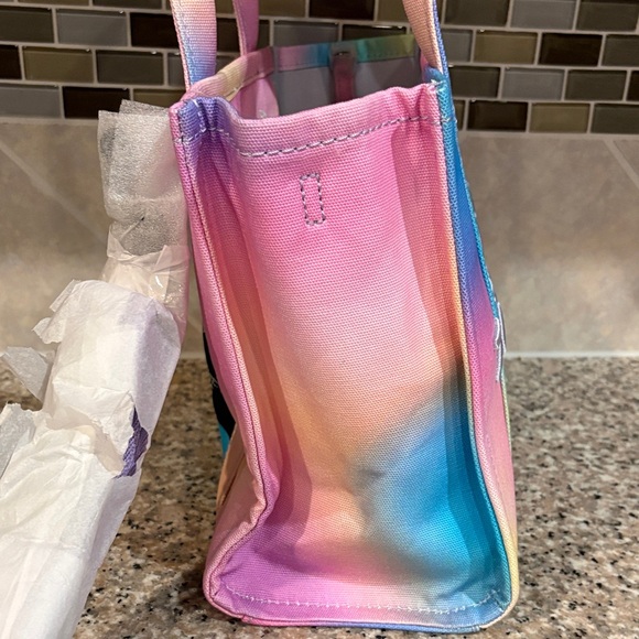 Marc Jacobs Pastel Rainbow Canvas Tote Bag - Picture 10 of 12